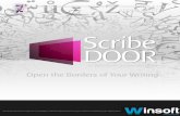 by WinSoft International€¦ · Activation process on ScribeDOOR for InDesign . Activation • When launching InDesign CS6 after installing ScribeDOOR 2.0 for InDesign, thefollowingdialogisdisplayed.