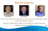 Ask the Experts · 2014-09-15 · Ask the Experts 9 Jeff Hughes John Wright David Graff . Jeff Hughes Director, Environmental Finance Center University of North Carolina at Chapel