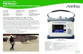 Battery-operated Passive Intermodulation Analyzer · MW82119A PIM Master™ Passive Intermodulation Analyzer Frequency Options (must order one) MW82119A-0700 LTE 700 MHz (Lower and