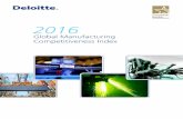 2016€¦ · The 2016 Global Manufacturing Competitiveness Index (GMCI) report is the third study prepared by the Deloitte Touche Tohmatsu Limited (DTTL) Global Consumer & Industrial