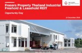 Frasers Property Thailand Industrial Freehold & Leasehold REIT · 12/13/2019  · Further, nothing in this presentation should be construed as constitution legal, business, tax or