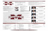 10 NCAA Appearances | 1 Final Four | 6 SEC Championships ... · WHAT TO NOTE AS MSU PLAYS GEORGIA . . . After Mississippi State won 72-61 in Athens during the 2013 season, Georgia