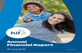 Annual Financial Report - HIF€¦ · • Hospital treatment – inpatient, day patient and in-the-home services • General treatment (extras) – ancillary health services (including