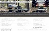 Datenblätter Maltec NEU · 2019-07-24 · - Model: Mercedes Benz G 463 - Year: 1996 - Color: linen grey - Engine: OM606 3.0 Turbo diesel - Transmission: automatic - Suspension: ridged