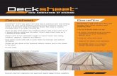 A4 Flyer design V11 - Home - Decksheet...NEW GENERATION OF DECKING Decksheet Decksheet™ is the new, quick and easy way to construct your next decking project. No more laying individual