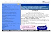 TOORA PRIMARY SCHOOLtooraps.vic.edu.au/newsletter 14-2011.pdf22nd Division Athletics, Wonthaggi 23rd Term 3 ends OCTOBER 10th Term 4 starts NOVEMBER 1st Melbourne Cup Day Holiday 16th