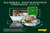 GLOBAL PACKAGING TRENDS 2019 · augmented reality (AR). Connected packaging creates a marketing opportunity, bringing the engagement and interaction of the online world to the shopper