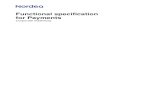 Functional specification for Payments...Document Title Functional specification for Payments 2020-06-29 Date Version 2.2 3(59) Page Reference Nordea Bank Abp, Satamaradankatu 5, FI-00020