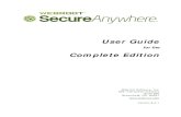 Webroot SecureAnywhere User Guide Complete Editiondownload.webroot.com/WSACompleteUserGuide_8.0.1.pdf · SecureAnywhere can be installed on a Windows® 8, Windows 7, Vista®, or XP