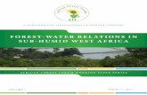 FOREST-WATER RELATIONS IN SUB-HUMID WEST AFRICA · 09/11/2011  · a platform for stakeholders in african forestry african forest forum working paper series forest-water relations