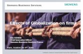 Effects of Globalization on firms - OECD · Active in six business areas Automation Lighting and Control Information and Communications Power Transportation Medical Automation and