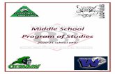Middle School Program of Studies · families that reflect a more accurate, authentic and meaningful grade. We believe grading for learning ... Intermediate Algebra Geometry MS Algebra,