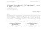 Irregular Morphology and Athematic Verbs in Italo-Romance · 2017-12-18 · Irregular Morphology and Athematic Verbs Isogloss 2015, Special Issue 73 rules, and plain phonological