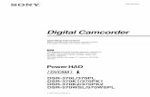 Digital Camcorder - Cinequipt, Inc. · digital camcorder. The DSR-570WS/570WSP is a 16:9 wide screen type (4:3/16:9 switchable) digital camcorder. The performance of the Camcorder