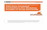 Background and Recommendations of the New Zealand ... · 2 Background and Recommendations of the New Zealand Guidelines for Helping People to Stop Smoking Background Tobacco smoking