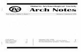 Ontario Archaeological Society Arch Notes · President John Steckley or 905-857-6631 steckley@odmin.humberc.on.co Treasurer/Secretary Henry von Lieshout or 416-446-7673 Executive