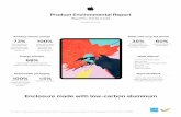 iPad Pro (12.9-inch) · 2019-07-08 · 2 iPad Pro (12.9-inch) Product Environmental Report We take responsibility for our products throughout their life cycles—including the materials