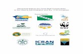 Recommendations for Coral Reef Conservation to the Obama ...Ignacio V. Cabrera, Chair, Friends of the Monument Kristian Teleki, Director, International Coral Reef Action Network (ICRAN)