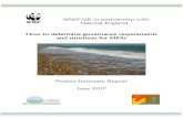 WWF-UK in partnership with Natural England How to determine … · 2018-04-06 · WWF-UK & Natural England How to determine governance requirements and structures for MPAs 6 Natural