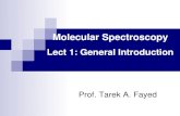 Lect 1: General Introduction - Tanta Universitysci.tanta.edu.eg/files/General Introduction Molecular Spectroscopy... · Wave parameters Amplitude (A): Length of the electric vector