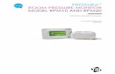 Pressura Room Pressure Monitor Model RPM10 and RPM20€¦ · Seller warrants the goods, excluding software, sold hereunder, under normal use and service as described in the operator's