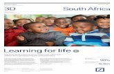 Deutsche Bank Summer 2017 3D South Africa · That is why as part of Deutsche Bank South Africa’s Born to Be education programme we partner with organisations that work with the