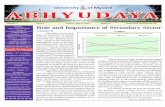 Volume-4 Issue-1 January-March-2016 Pages-8 ......Primary sector, Secondary sector and Tertiary sector. Agriculture, forestry, pasturing, mining, fishing are known as Share of Secondary