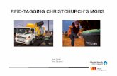 RFID-TAGGING CHRISTCHURCH’S MGBS · • Typical read range of tag 1 - 10m (Tuneable via Antenna). • Vehicle Tracking showing Lift record with a Tag and customer RFID TECHNOLOGY