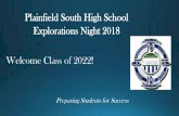 Plainfield South High School Explorations Night 2018 ...pshs.psd202.org/documents/1516290352.pdf · Recommendations Challenging, Appropriate Courses Course Considerations *Inside