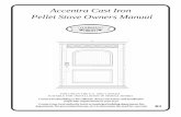 Accentra Cast Iron Pellet Stove Owners Manual · 4. Adjust Feed Rate. If this is your first fire or you are trying different pellets, set the feed adjuster to #4, Fig. 3. This is