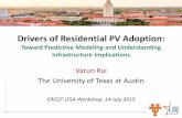 Drivers of Residential PV Adoption€¦ · Installed costs decline by 10% in 2015 & 2016, by 4% otherwise1 Total Capacity 2020: 37,836 kW Total Capacity 2025: 43,436 kW Total Adoptions