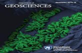 Department of Newsletter 2015-16 GEOSCIENCES · Newsletter 2015-16 3 The Geosciences Newsletter is a publication of the Department of Geosciences in the College of Earth and Mineral
