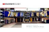 VENTILATED Wire Shelving - ClosetMaid Pro...ClosetMaid offers five types of wire shelving to match functions and costs. Add the strength of spot-welded, extruded steel, wrapped in
