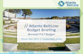 Atlanta BeltLine Budget Briefing · an additional 0.5 -mile hiking trail to connect to Memorial Drive • The Trail will serve Old Fourth Ward, Inman Park, Cabbagetownand Reynoldstown