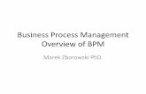 Business Process Management Overview of BPM€¦ · The Benefits of BPM •At a holistic level, BPM offers the following suite of benefits to the organization: –BPM saves an organization’s