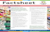 Factsheet - recycleright.wa.gov.au · • Mend broken appliances and furniture where possible • Purchase items loose or pack in to reusable bags, avoid packaging fruit and vegetables