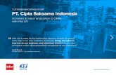 PT. Cipta Saksama Indonesia - EOH Infor Services · Mazda, Mitsubishi, Isuzu, Suzuki, Hyundai, and Proton, as well as to the replacement parts market. With proven capabilities in