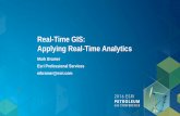 Real-Time GIS: Applying Real-Time Analytics · 2016-05-17 · Applying real-time analytics. GeoEvent Processing. You can create. your own. processors. • You can perform continuous