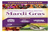 SATW FREELANCE COUNCIL MEETING Mardi Gras · FAT TUESDAY, FAT TUESDAY, FEB. 9 – MARDI GRAS DAY. RESORT GETAWAY. Activity Level: Relaxed. 9 a.m. - 2:30 p.m. Whether it’s a relaxing