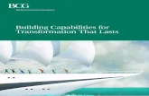 Building Capabilities for Transformation That Lasts...4 Building Capabilities for Transformation That Lasts comprehensive definition, follow a systematic development approach, and