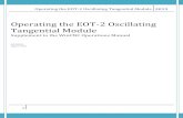 Operating the EOT-2 Oscillating Tangential Module · Operating the EOT-2 Oscillating Tangential Module 2015 OT-2) 3 ELECTRIC OSCILLATING TANGENTIAL TOOL (EOT-2) EOT-2 OVERVIEW AND