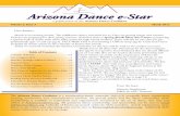 Arizona Dance e-Star...3 Arizona Dance e-Star CALENDAR OF EVENTS March 3, Saturday, 8 pm. UA Centennial Hall - 1020 E. University Blvd., Tucson. UApresents Bill T. Jones/Arnie Zane