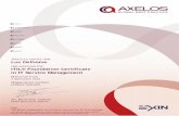 Luc Delhome ITIL® Foundation Certificate in IT Service ... · ITIL, PRINCE2, MSP, M_o_R, P3M3, P3O, MoP and MoV are registered trade marks of AXELOS Limited. AXELOS, the AXELOS logo