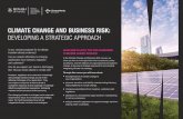 CLIMATE CHANGE AND BUSINESS RISK...CLIMATE CHANGE AND BUSINESS RISK: DRAFT PROGRAMDAY 1 – THURSDAY 28 NOVEMBER 2019 8:30 – 9:00 Introduction, scene setting and expectations 9:00
