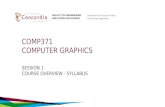 COMP371 COMPUTER GRAPHICS 01...آ  What is Computer Graphics? â€¢ Computer graphics is concerned with