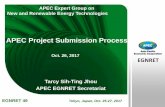 APEC Project Submission Process€¦ · 1. Project Submission Process PO drafts CN in consultation with sponsoring economy's APEC fora (eg EWG) ... a copy to EGNRET Secretariat. ...