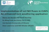 Implementation of soil NO fluxes in CLM5: An enhanced rock ...(silicate rock, e.g., basalt) + CO. 2. Increased base cations (Ca. 2+ etc.) and bicarbonate (alkalinity) formation and