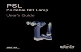 Portable Slit Lampdoclibrary.com/MSC167/PRM/15090-101-Rev-H-Users Guide0145.pdf · 10/31/2018  · A slit lamp biomicroscope is intended for use in eye examination of the anterior