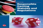 AMERICAN GAMING ASSOCIATION Responsible Gaming Statutes … · 1972-04-14  · Responsible Gaming Statutes and Regulations American Gaming Association3 DELAWARESTATUTES Funding/Revenue