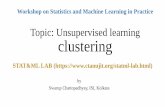 Topic: Unsupervised learning clustering...Input: D is a dataset containing n objects, k is the number of cluster Output: A set of k clusters Steps: 1. Randomly choose k objects from
